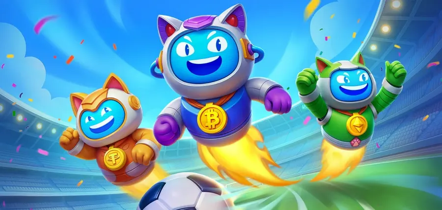 Robocat mascots promoting the sportsbook and live betting
